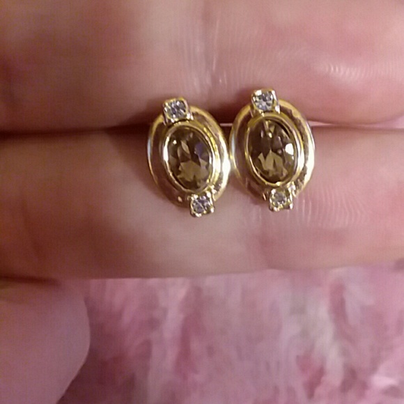 Zircon w/Diamond Accents  Earrings - Picture 2 of 3